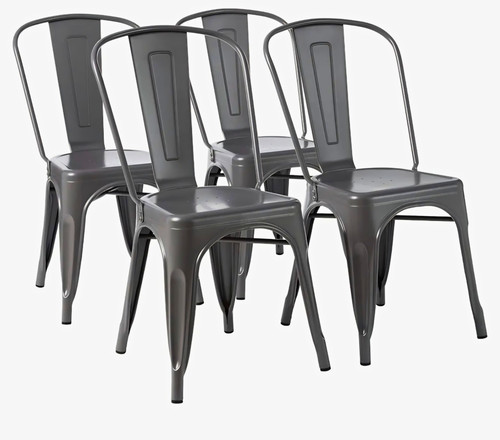 Amazon basics metal dining - amazon,