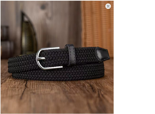 Woven stretchy belt braided - woven,