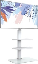 Fitueyes white floor stand - white, tv
