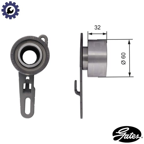 Tensioner pulley timing belt - pulley,
