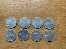 6 x Historic Car Coins/Tokens