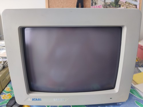 Vintage atari sm124 monitor - vintage,
