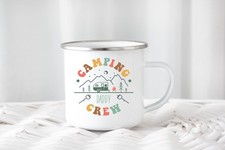 Personalised Enamel Camping