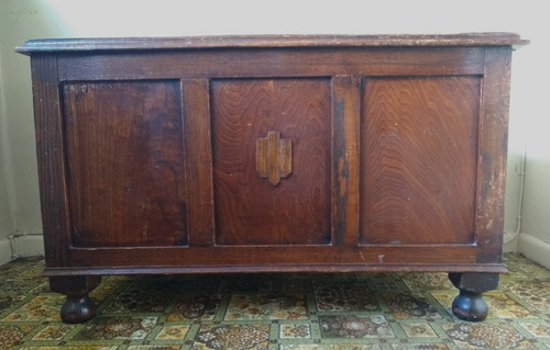 Edwardian vintage oak linen - edwardian,