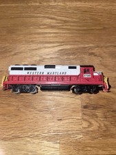 Bachmann N Gauge ‘Western Maryland’ 3796 Locomotive Red & Cream Read below VGC