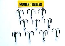 POWER TREBLE HOOKS - PIKE / SEA - Size 12 -2/0 Exceptional Sharpness & Strength