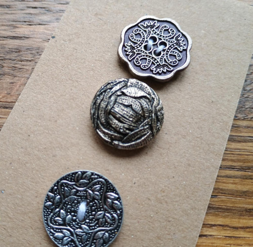 Antique style buttons - antique,