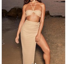 Oh Polly Neutral Two Piece Size 8