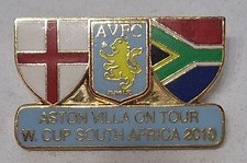 Aston Villa South Africa 2010 Tour Vintage Metal Football  Badge