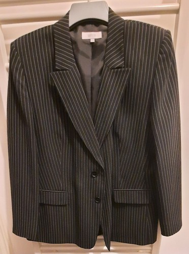 Dark grey pinstripe - grey,
