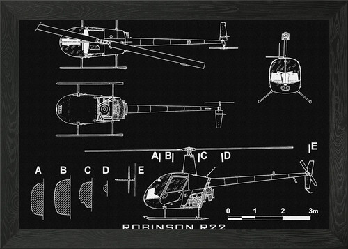 Robinson r22 framed - r22,