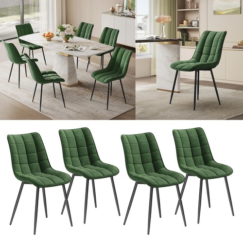 Modern velvet dining chair - modern,