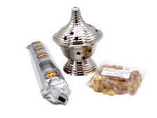Chrome Finish Incense Burner