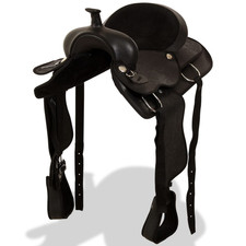 Western Saddle 16" Black
