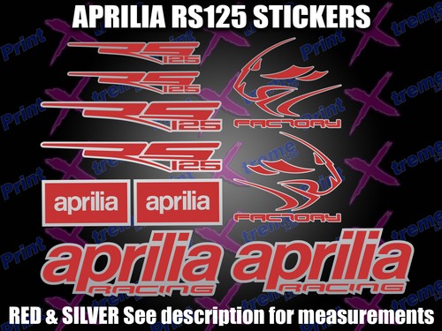 Aprilia rs125 red silver - rs125,