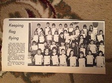 u1-4 ephemera 1972 picture newington junior school ramsgate road safety flag