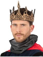 Latex Deluxe Crown Viking Medieval Adults Fancy Dress Accessory Mens