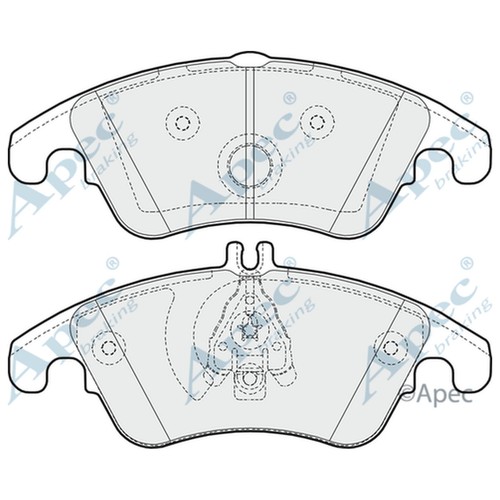 Brake pads set for - brake, mercedes