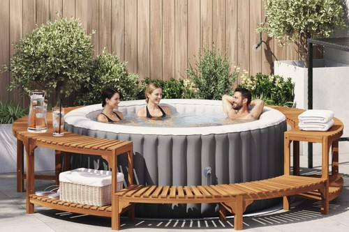 Circular hot tub surround - circular,