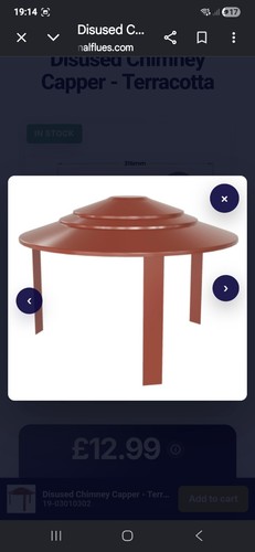 Chimney capping cowl for - chimney,
