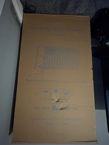 Orlando wooden baby cot bed - wooden,