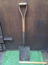 Vintage Garden Spade E W Lucas Military Dated 1962 Y Handle Digging Tool (#162)