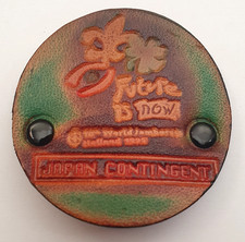 Boy Scouts Leather Neckerchief Slide woggle Japan Contingent 18th World Jamboree