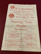 1968 nantwich town v - 1968/69,