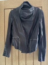 Nichol Farhi Leather Jacket Brown Colour Never Been Worn