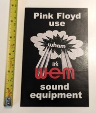 Pink Floyd - 1970s WEM Amps Promo Sticker, Pompeii PA System