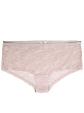 La Senza sze 10 all over floral lace shorts knickers panties stretchy Dusky Pink
