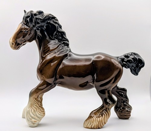 Beswick cantering shire horse - beswick,