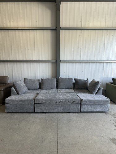 Grey shape sofa footstool - shape,