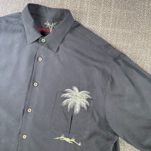 Bamboo cay shirt mens - cay, black
