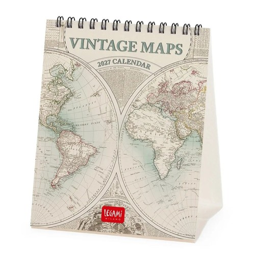 Vintage maps easel desk - vintage,
