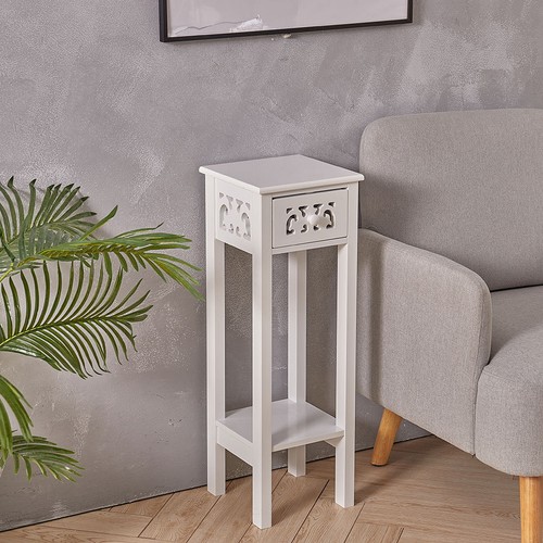 Tall sofa side tea table - tea,