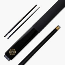 BCE Mark Selby 'Simulated Graphite Shaft' Snooker & Pool Cue - Metallic BLACK