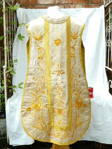 19thc yellow fine embroidered - yellow,