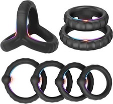 6PCS Silicone Penis Cock Rings
