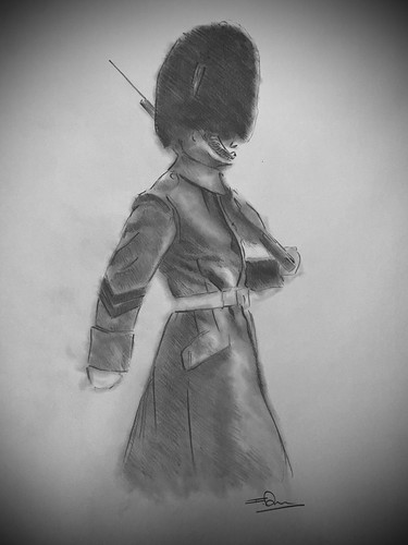 British soldier irish guards - british,