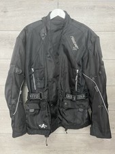 Akito Python II 2 Armour Protective Black Motorcycle Jacket Textile Size M