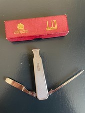 Vintage dunhill silver pipe tamper  very rare with original box 