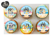 Bluey Cake Toppers Icing Wafer