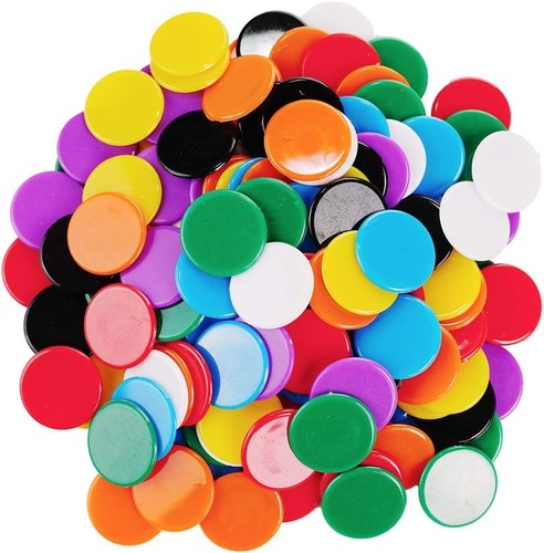 160 piece colored bingo chips - piece,