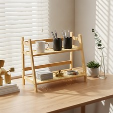 2Tier Tabletop Rattan