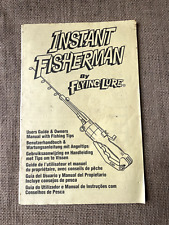 INSTANT FISHERMAN - FLYING LURE - USERS GUIDE PAMPHLET VINTAGE COLLECTIBLE