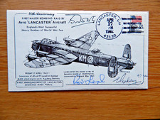 RAF 40th Anniv Avro Lancaster 1st Raid Augsburg Cover Dowty Rodley Learoyd VC