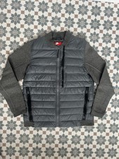 Nike Men’s Aeroloft 800 Down Hybrid Jacket Puffer Tech - Large - Grey