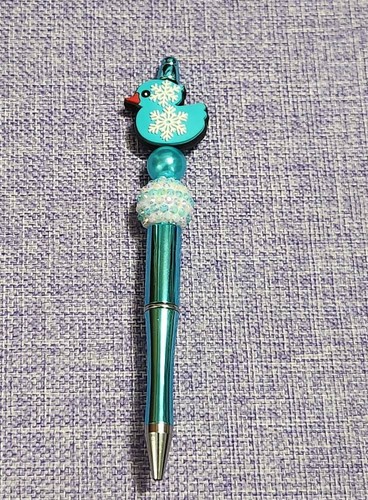 Handmade beaded blue - blue, winter