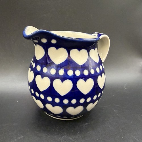 Boleslawiec polish pottery jug - polish,
